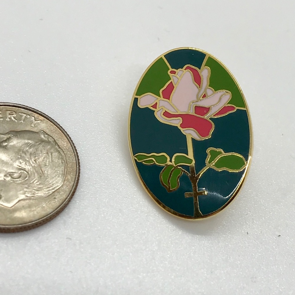 VTG Flower Lapel Pin - Picture 7 of 8